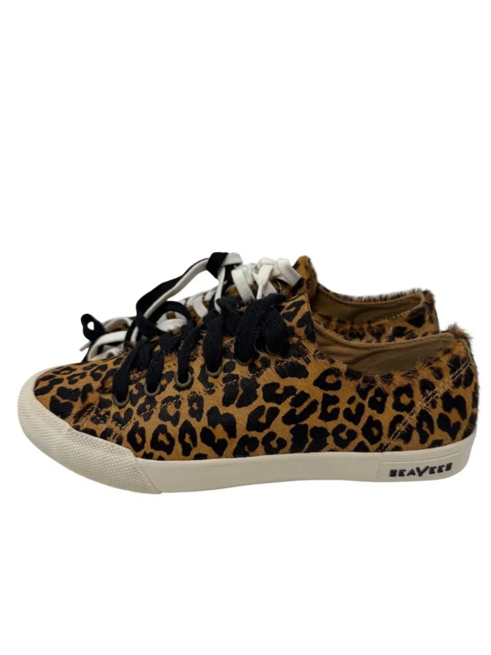 Seavees Monterey Sneaker Mulholland Leopard Print Calf Hair Size 6.5